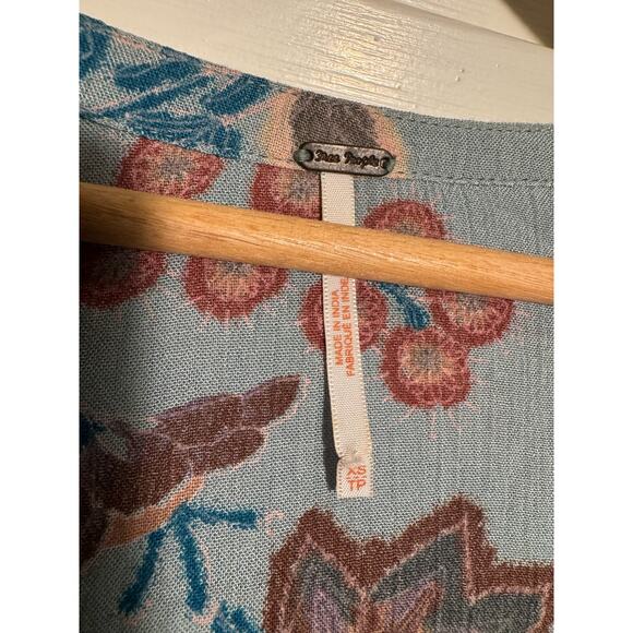 Free People Just the Two of Us Top, Light Blue XS - Picture 7 of 16